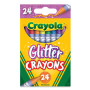 Пастель воскова Crayola Glitter (Блискучі) 24 кольори
