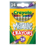 Пастель воскова Crayola Metallic (Металеві) 24 кольори