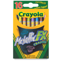Пастель восковая Crayola Metallic FX (Металлические) 16 цветов