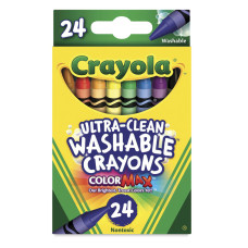 Пастель воскова Crayola Washable (Змиваючі) 24 кольори