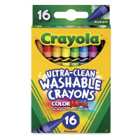 Пастель воскова Crayola Washable (Змиваючі) 16 кольорів