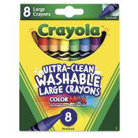 Пастель воскова Crayola Washable Large (Змиваючі товсті) 8 кольорів