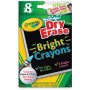 Пастель воскова Crayola для дошок (яскраві) 8 кольорів