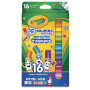 Фломастери Crayola Pip Squeaks короткі 16 кольорів
