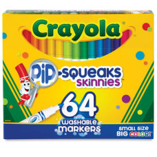 Фломастери Crayola Pip Squeaks короткі 64 кольори