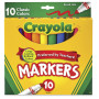 Фломастери Crayola Classic товсті 10 кольорів
