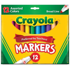 Фломастери Crayola Classic товсті 12 кольорів