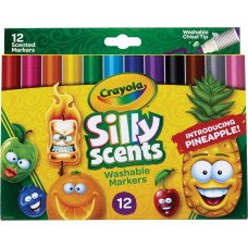 Фломастери Crayola Silly Scents (з ароматами) товсті 12 кольорів