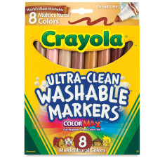 Фломастери Crayola Multicultural (відтінки шкіри) товсті 8 кольорів