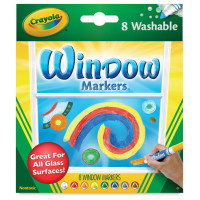 Фломастери Crayola Window (для вікон) товсті 8 кольорів