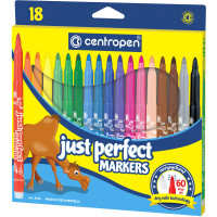 Фломастеры Centropen Just Perfect 18 цветов (2510-18)