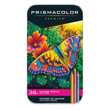 Кольорові олівці Prismacolor Premier 36 кольорів в метал. кейсі