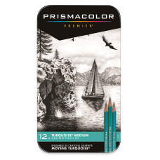 Графитные карандаши Prismacolor Turquoise 4B-6H - 12 штук