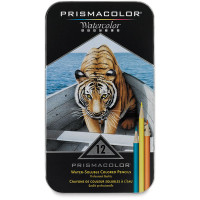 Акварельні олівці Prismacolor Premier 12 кольорів в метал. кейсі