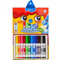 Фломастери Marco Super Washable Jumbo товсті 12 кольорів (1632-12CB)