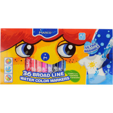 Фломастери Marco Super Washable Jumbo товсті 36 кольорів (1632-36CB)
