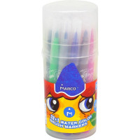 Фломастери-кісточка Marco Super Washable 21 колір в тубусі (1633-21PD)