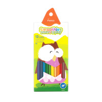 Олівці кольорові трикутні Marco Smoothies 12 кольорів (2150-12CB)