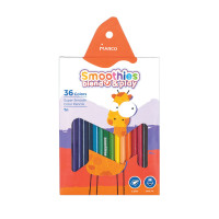 Олівці кольорові трикутні Marco Smoothies 36 кольорів (2150-36CB)