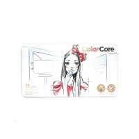 Олівці кольорові Marco Color Core 12 кольорів в метал. кейсі (3130-12TN)